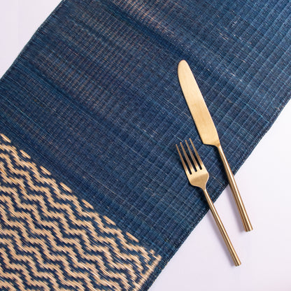 Masland Handwoven Madur Reed Runner - Blue