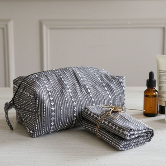 Tuck & Go Pouch - Woven Winter Grey