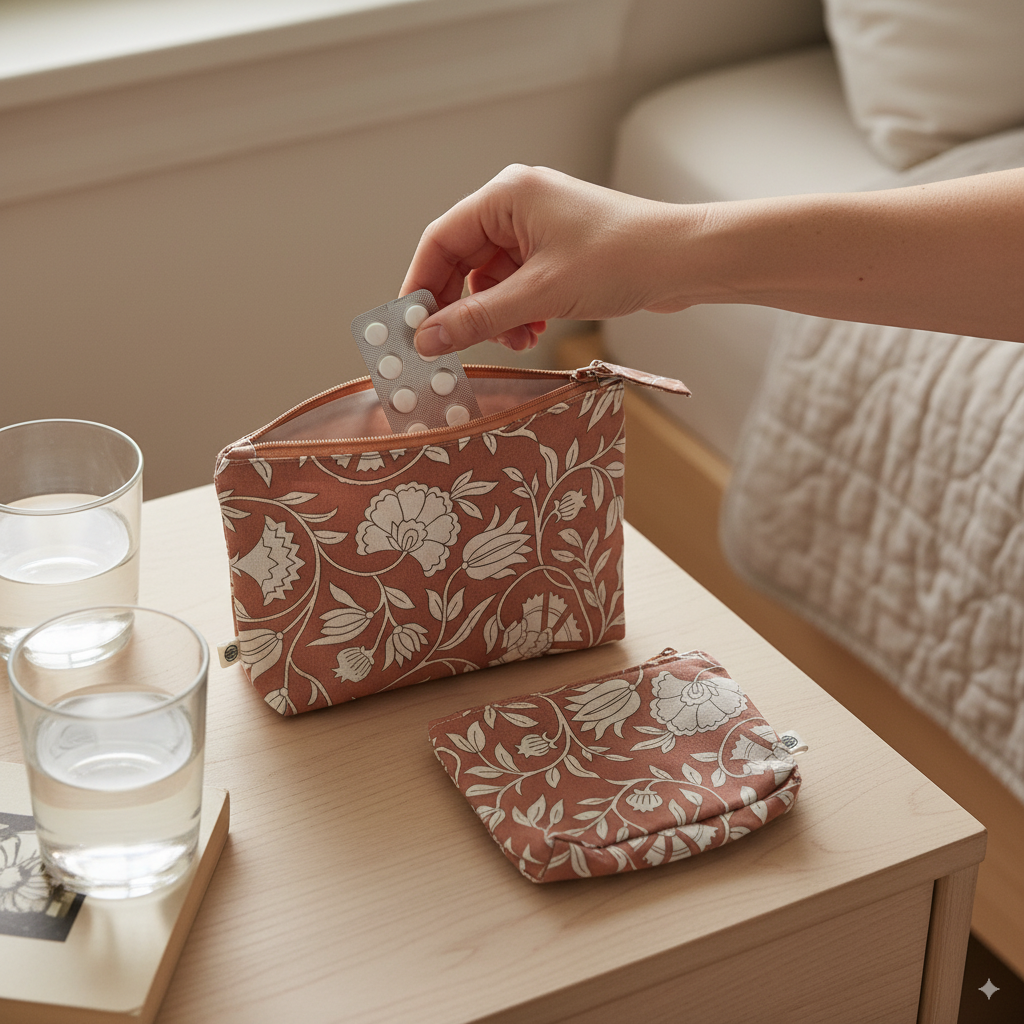 Handy Zip Pouches - Dusty Rose