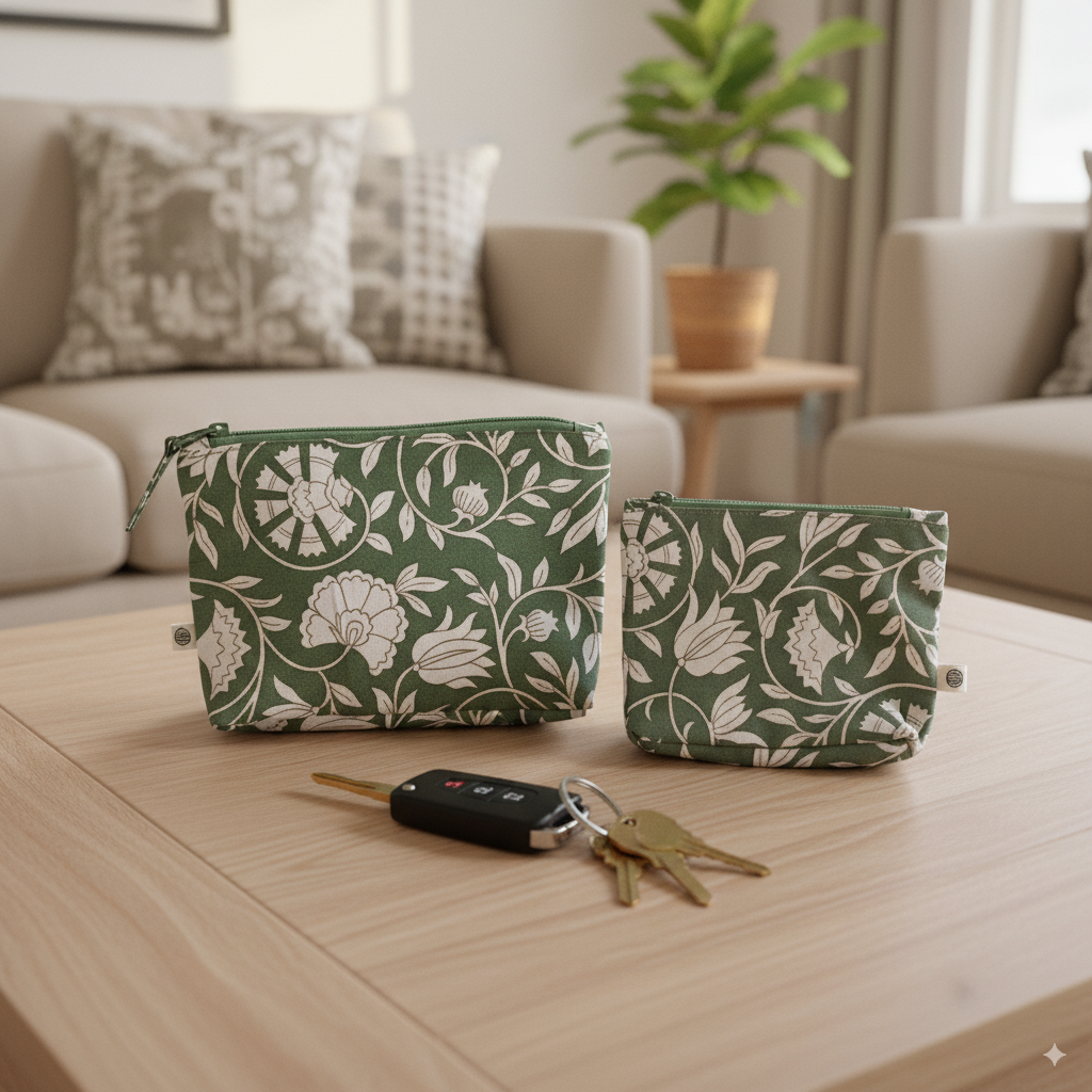 Handy Zip Pouches - Forest Pine