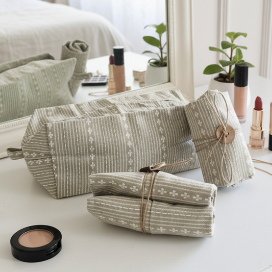Tuck & Go Pouch - Woven Desert Sand