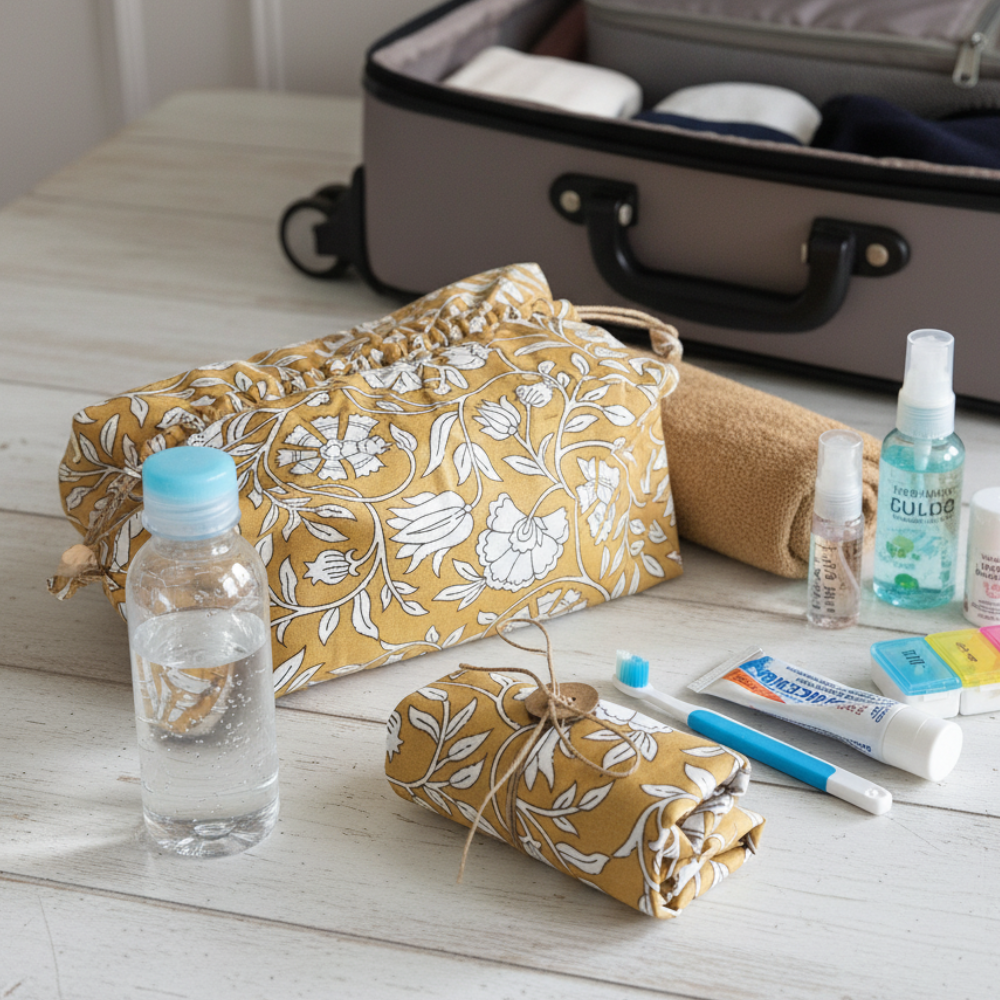 Tuck & Go Pouch - Mustard Fields