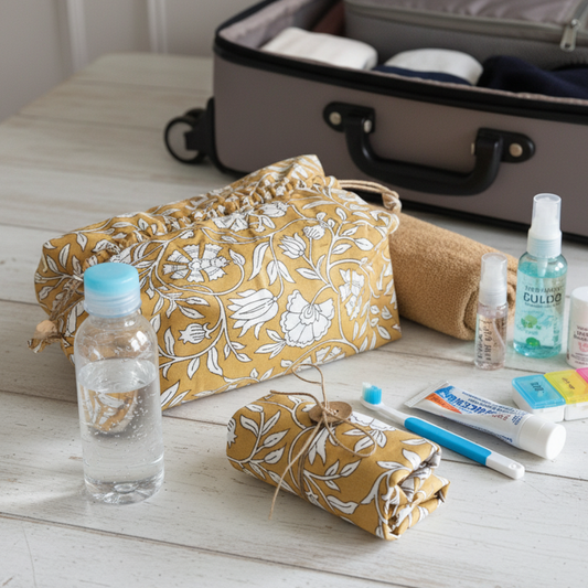 Tuck & Go Pouch - Mustard Fields