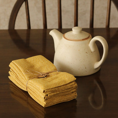 Mustard Chambray - Cotton Table Napkins