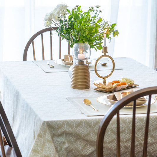 Dholpur Beige Tablecloth