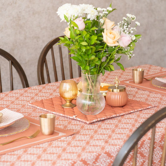 Agra Red Tablecloth