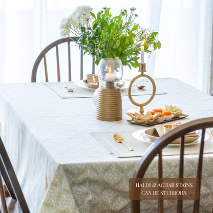 Dholpur Beige Tablecloth