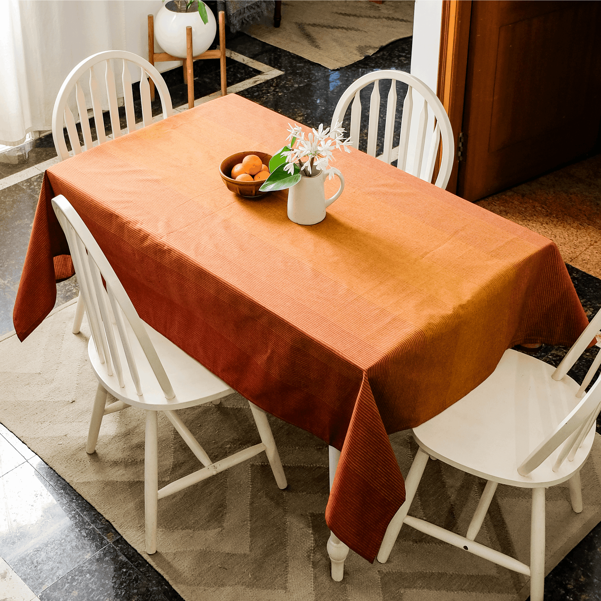 Sweet Almond Tablecloth + Serene Sunset Tablecloth Combo