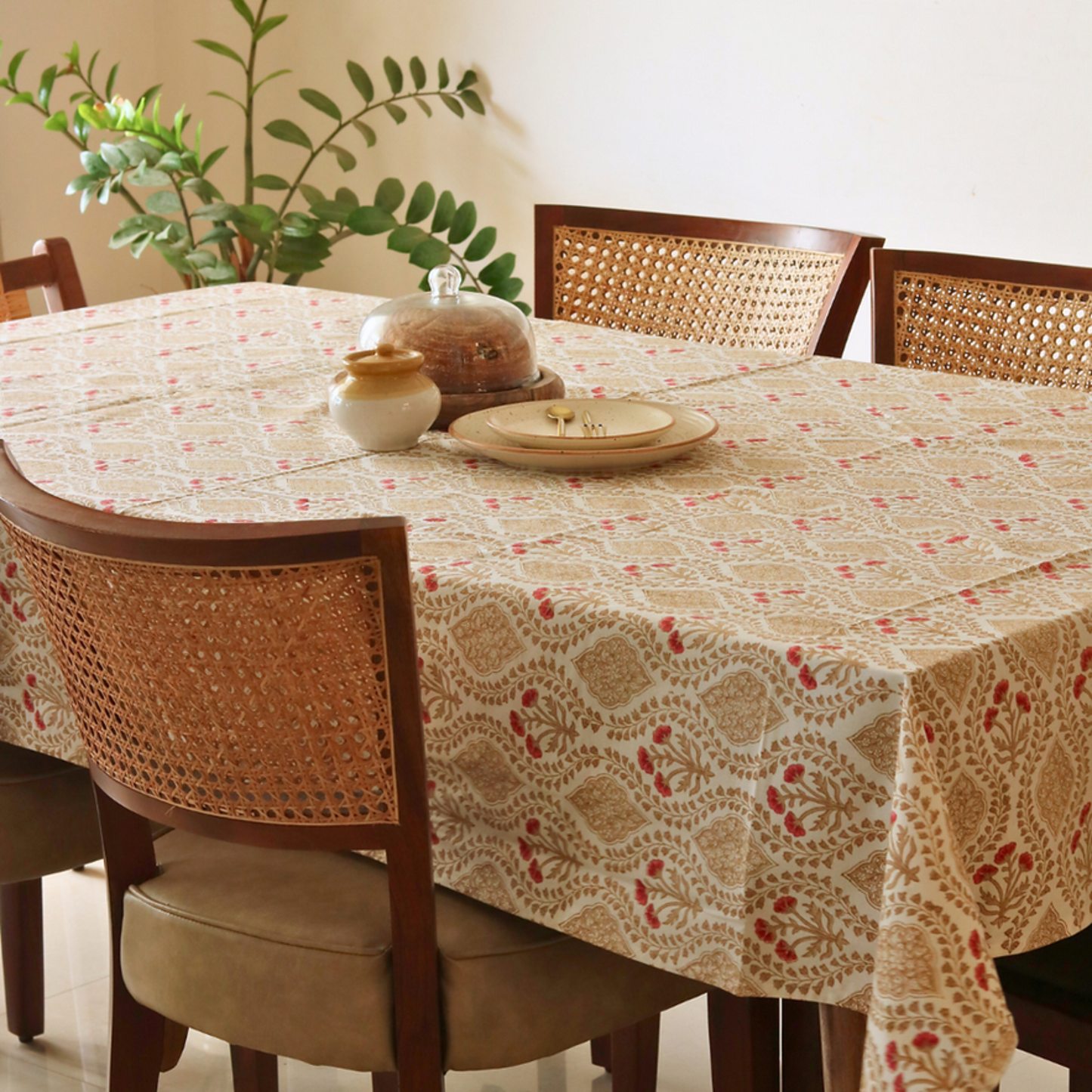 Sweet Almond Tablecloth + Serene Sunset Tablecloth Combo