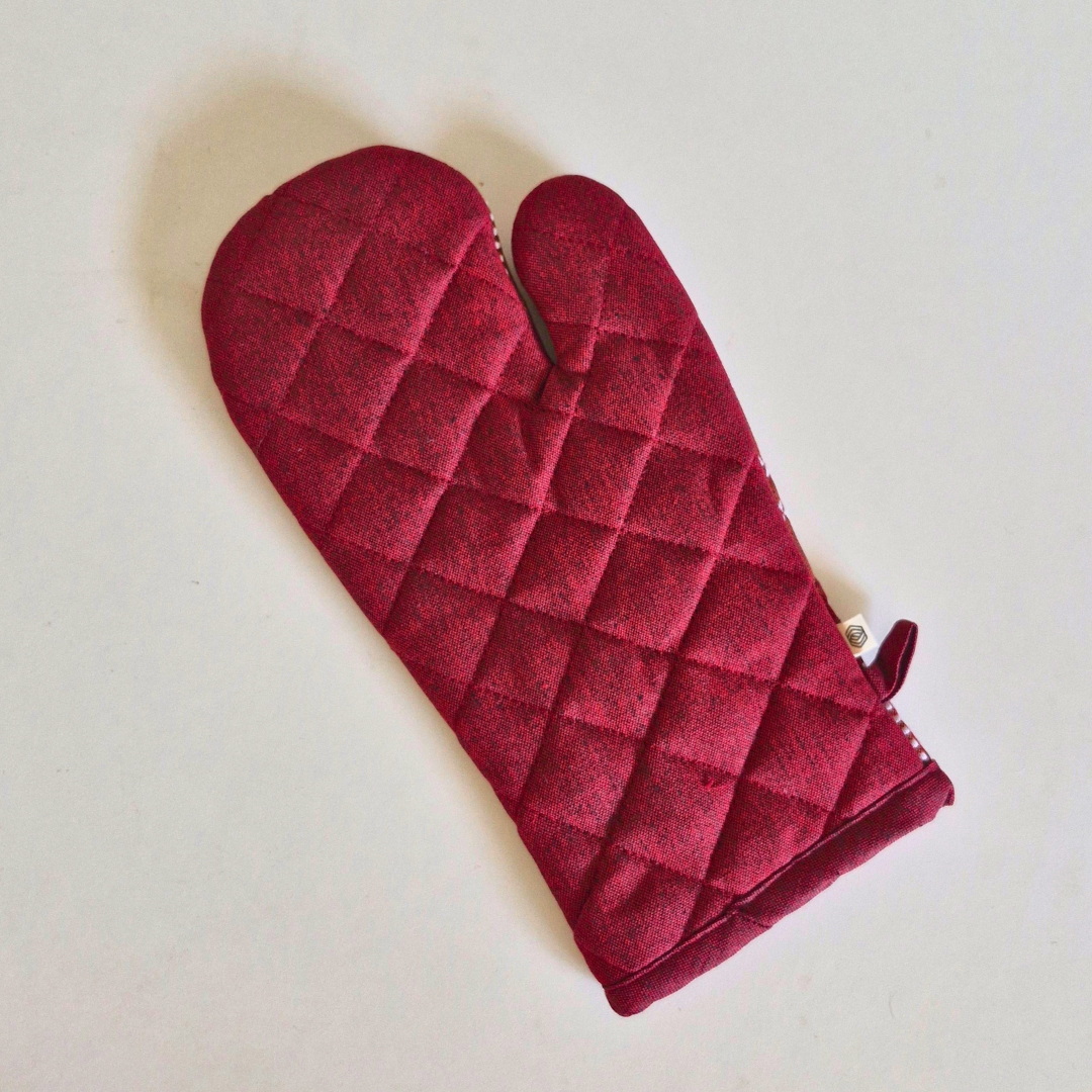 Oven Mitten / Glove - Red Red