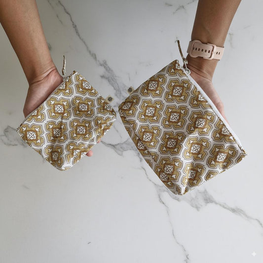 Handy Zip Pouches - Chai & Toast
