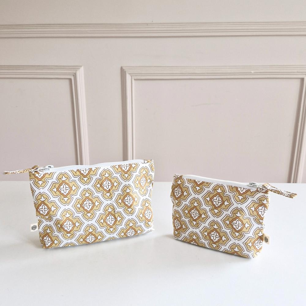 Handy Zip Pouches - Chai & Toast