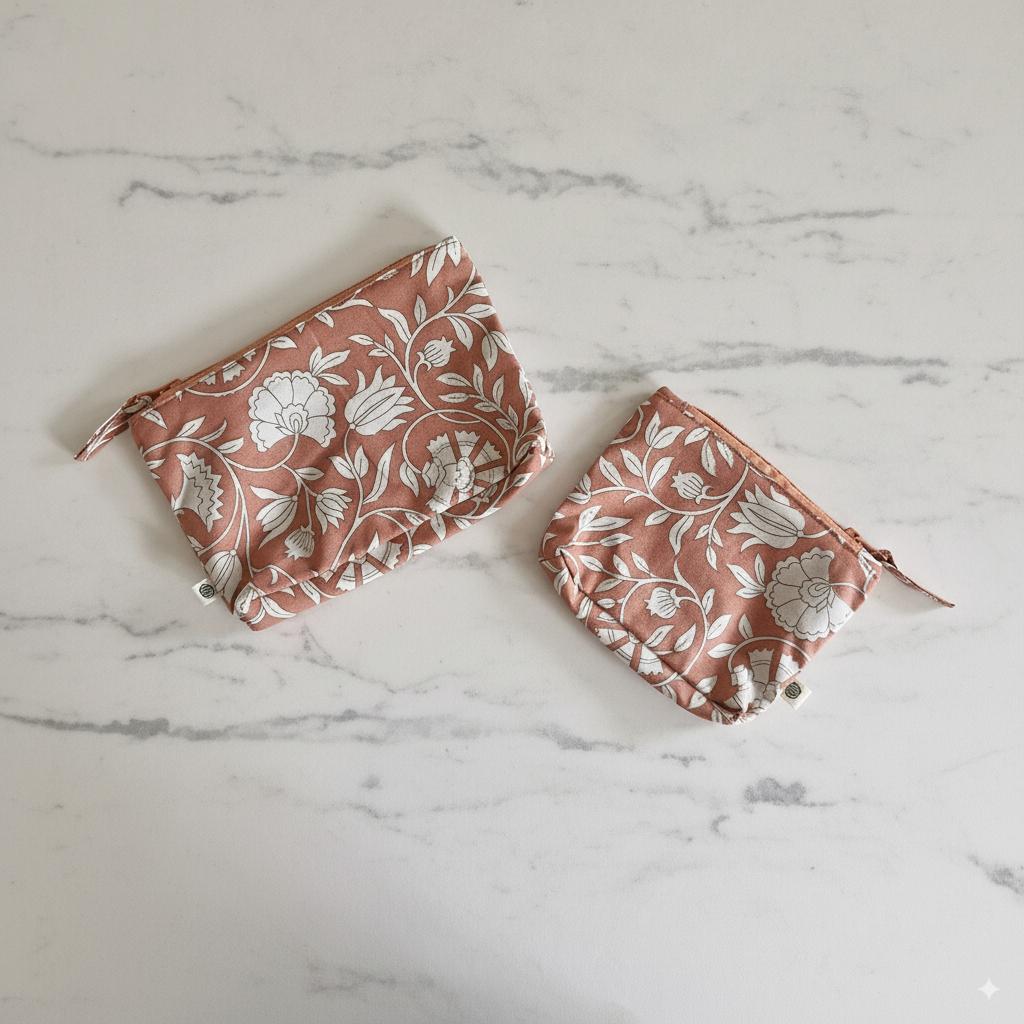 Handy Zip Pouches - Dusty Rose