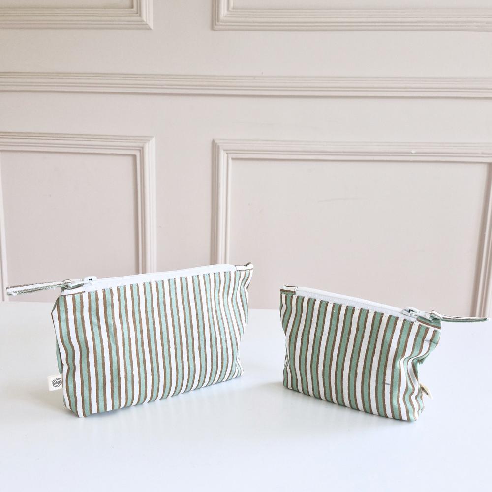 Handy Zip Pouches - Sage Mirage