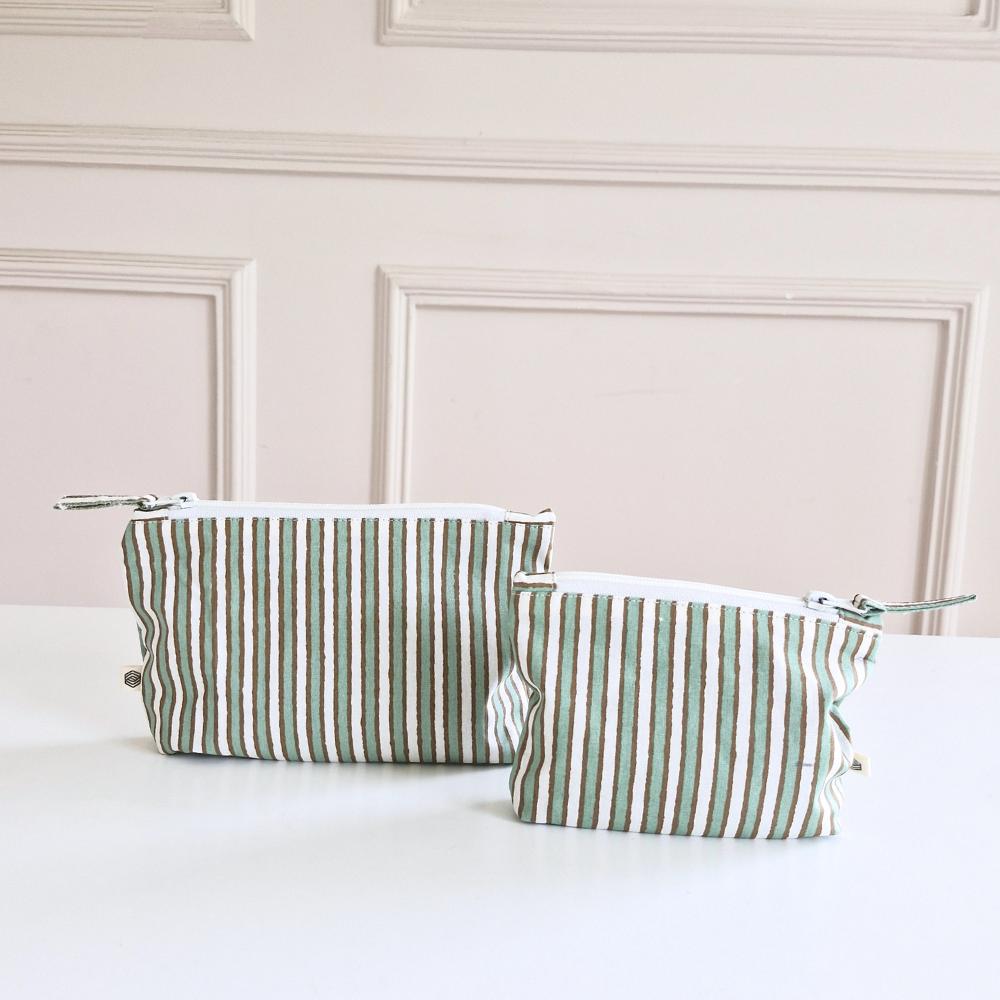 Handy Zip Pouches - Sage Mirage