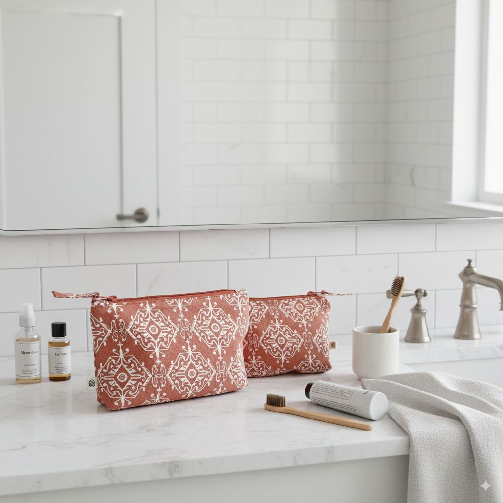 Handy Zip Pouches - Agra Red