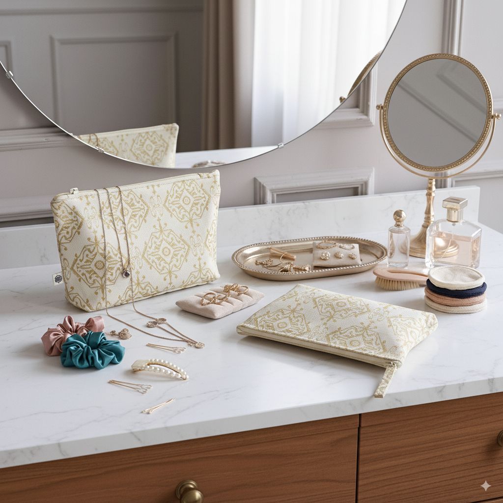 Handy Zip Pouches - Golden Citrine