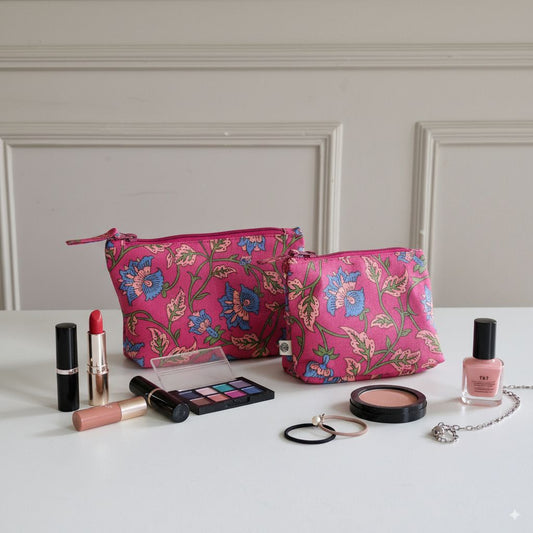 Handy Zip Pouches - Royal Fuschia