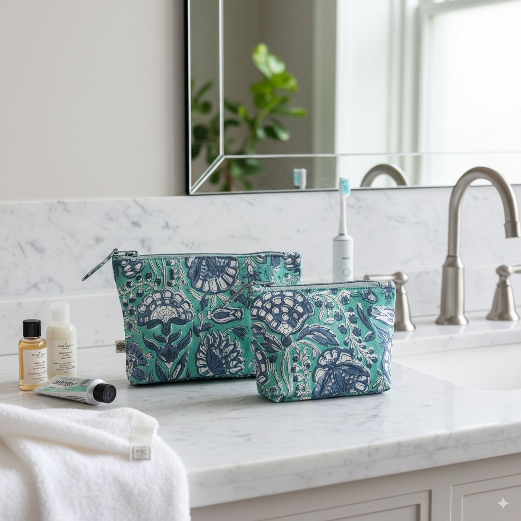 Handy Zip Pouches - Tranquil Teal