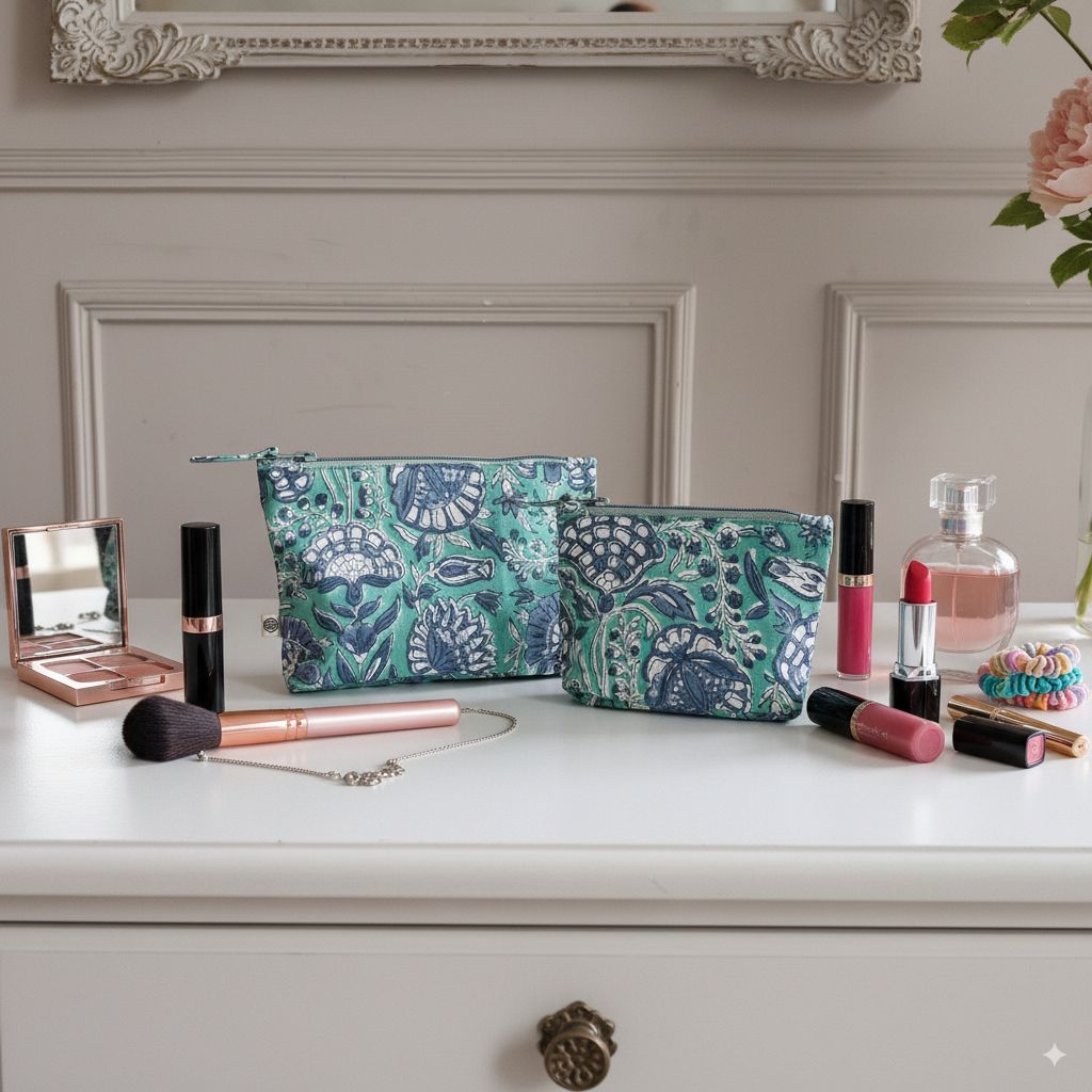 Handy Zip Pouches - Tranquil Teal