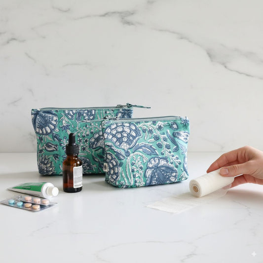 Handy Zip Pouches - Tranquil Teal