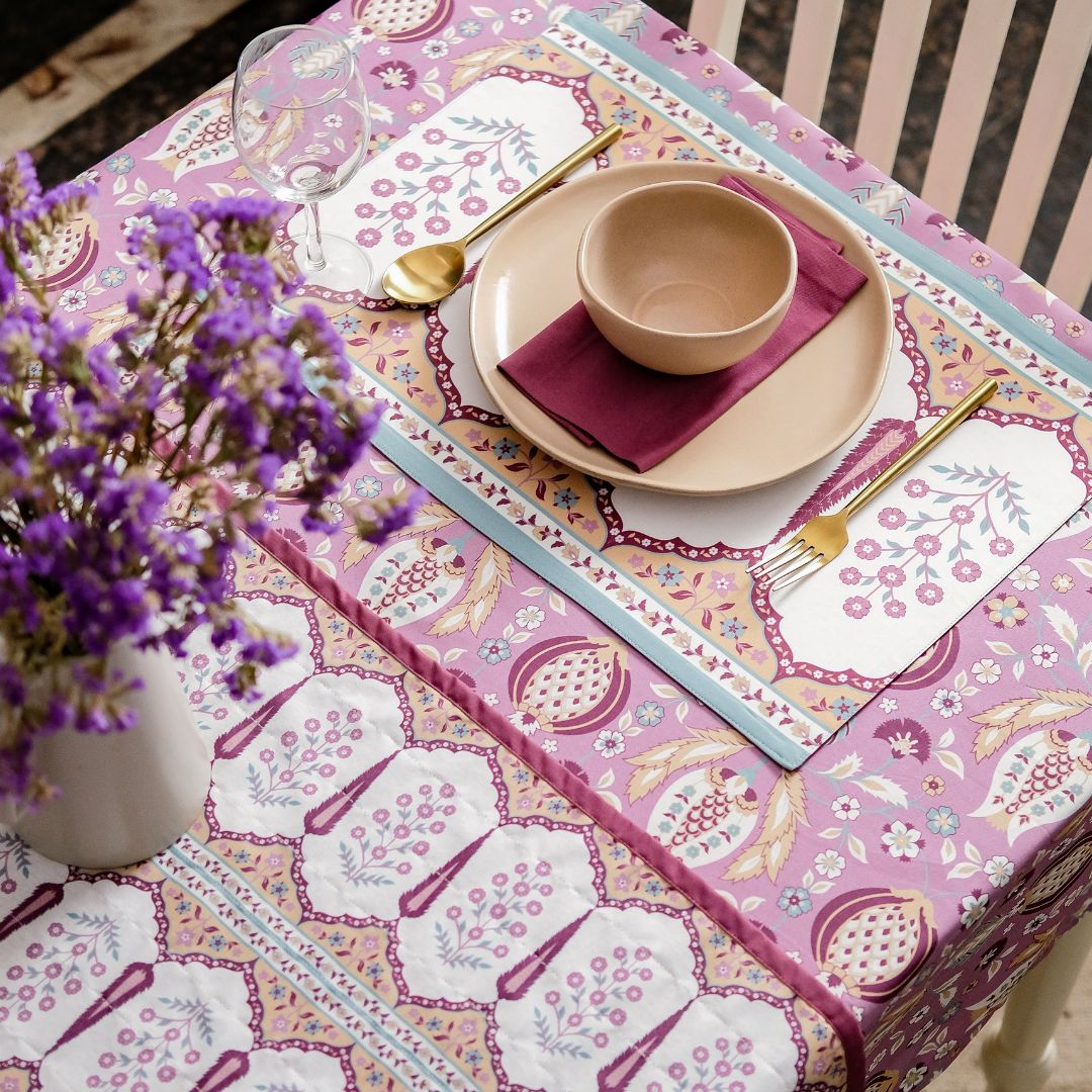 Rosewater & Chestnut Tablecloth
