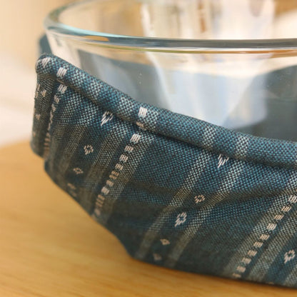 Wipeable & Reversible Pot Holder - Aegean Blue