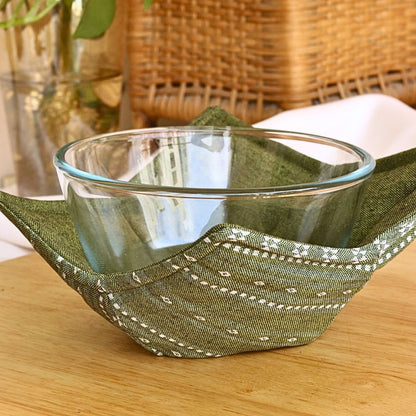 Wipeable & Reversible Pot Holder - Moss Green