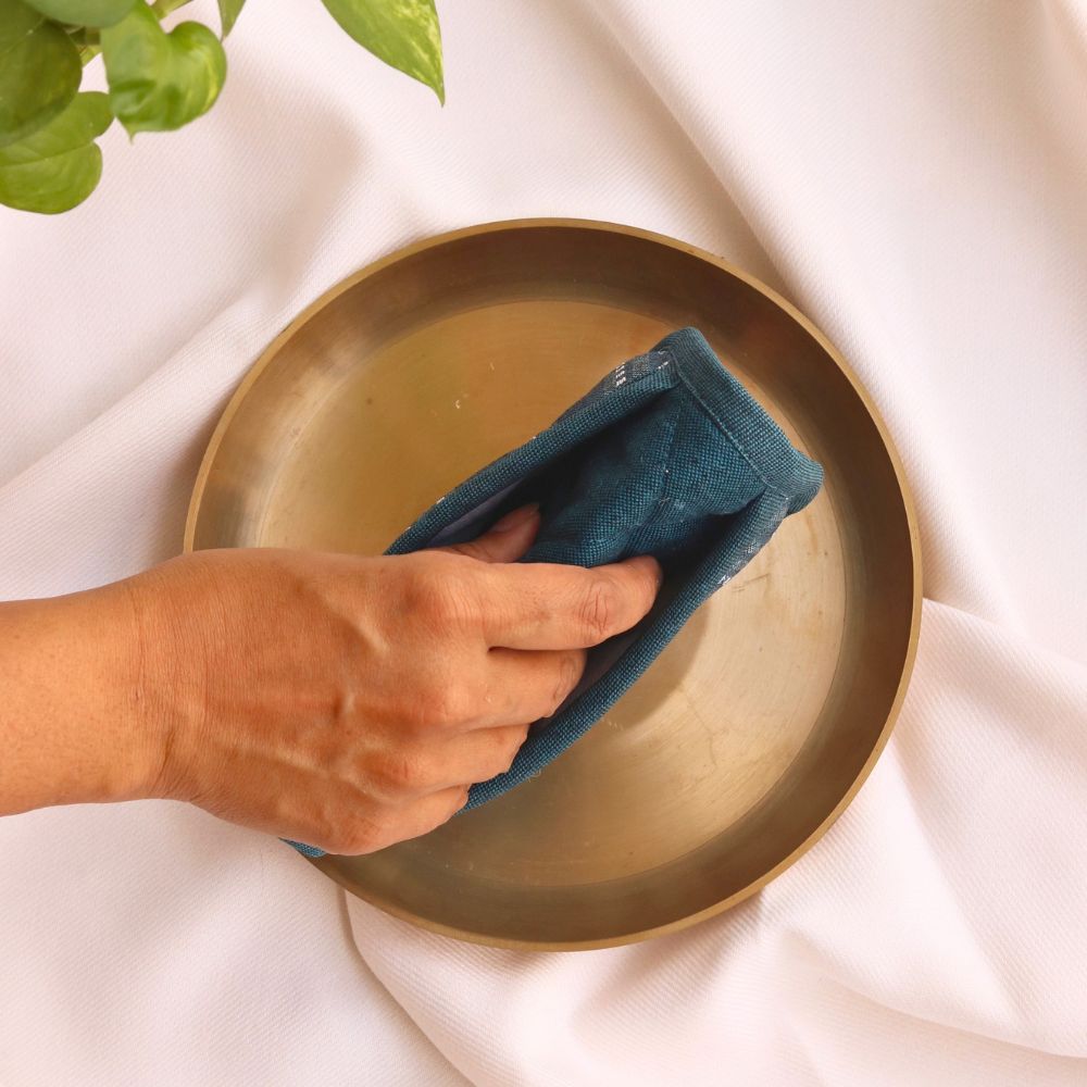 Woven Aegean Blue Mitten Pad