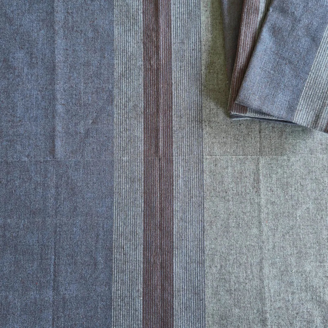 Aegean Blue cotton table napkins from The Yard House, set of 4, featuring bold colors and geometric patterns from the Bhuj...