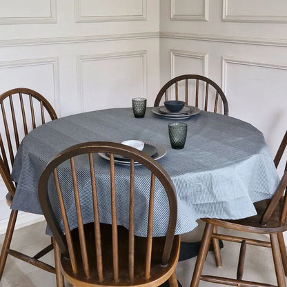 Dark Slate Tablecloth by The Yard House in dark grey, available in rectangle (48”x72”), square (60”x60”), and round (60”) ...