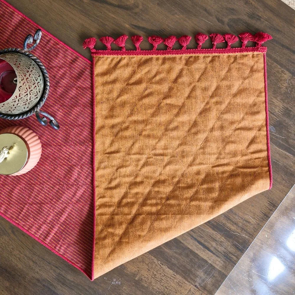 Serene Sunset Reversible Runner by The Yard House, featuring abstract geometric patterns in neutral tones, available in 4,...