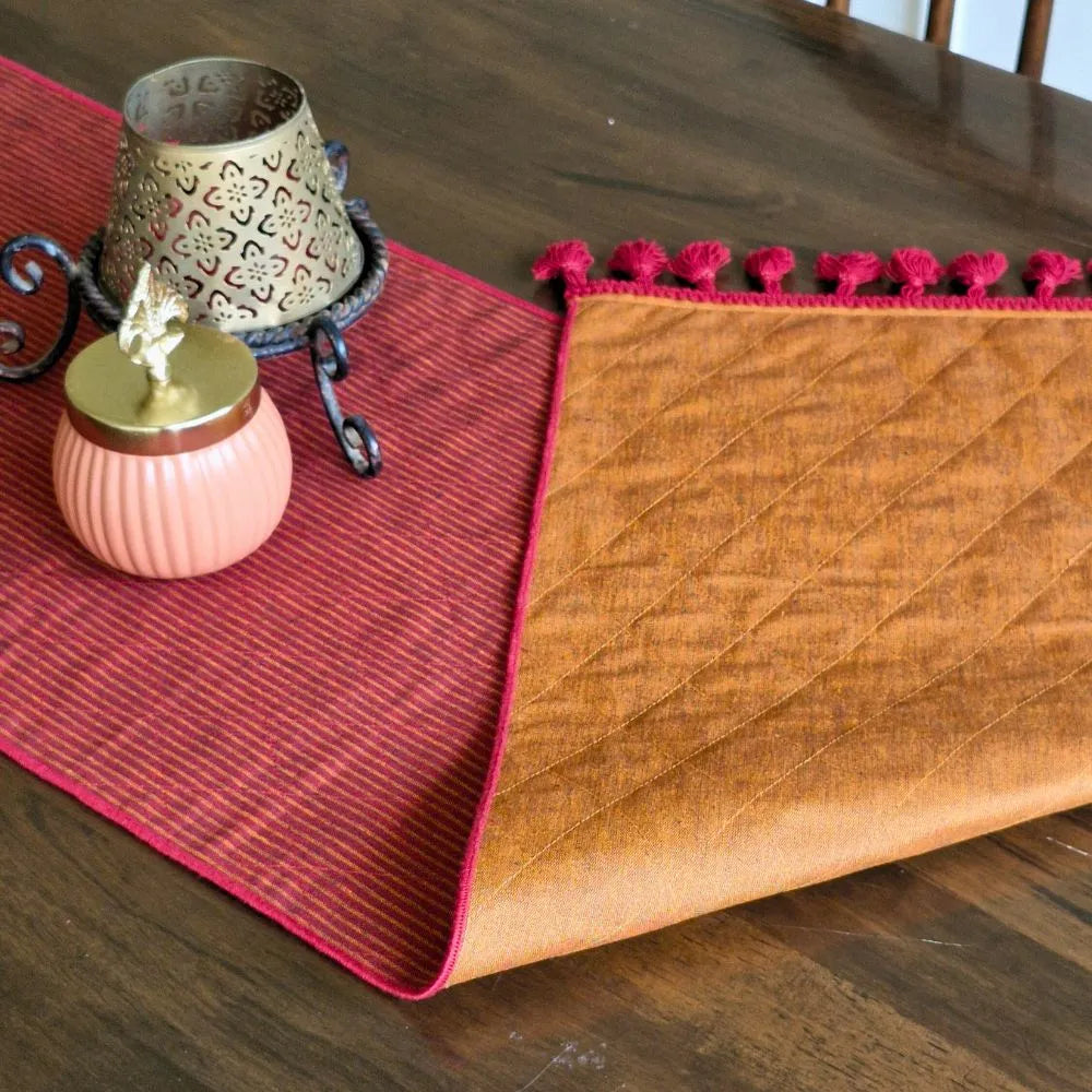 Serene Sunset Reversible Runner by The Yard House, featuring abstract geometric patterns in neutral tones, available in 4,...