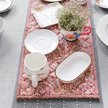 Sweet Onion Tablepad by The Yard House, a quilted, wipeable, reversible table pad in bold colors, available in rectangle (...